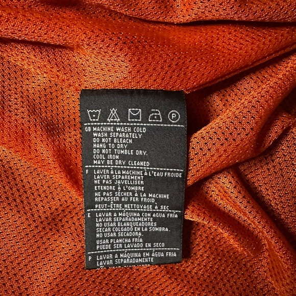 Harley-Davidson Hooded Windbreaker Jacket Men’s Large Black Orange - Picture 7 of 9